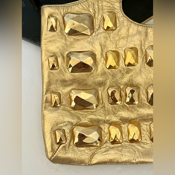 •B-Low the Belt• Stunning Luxe Goldi Rocks bag - Picture 10 of 10